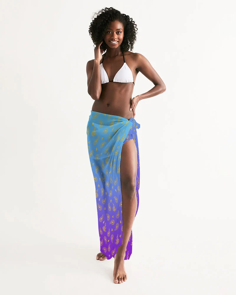 Peacock Henna Women's Swim Cover - Image 6