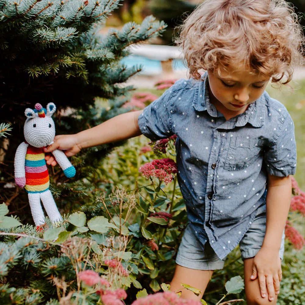 Pebble Rainbow Mini Unicorn Rattle - Image 2