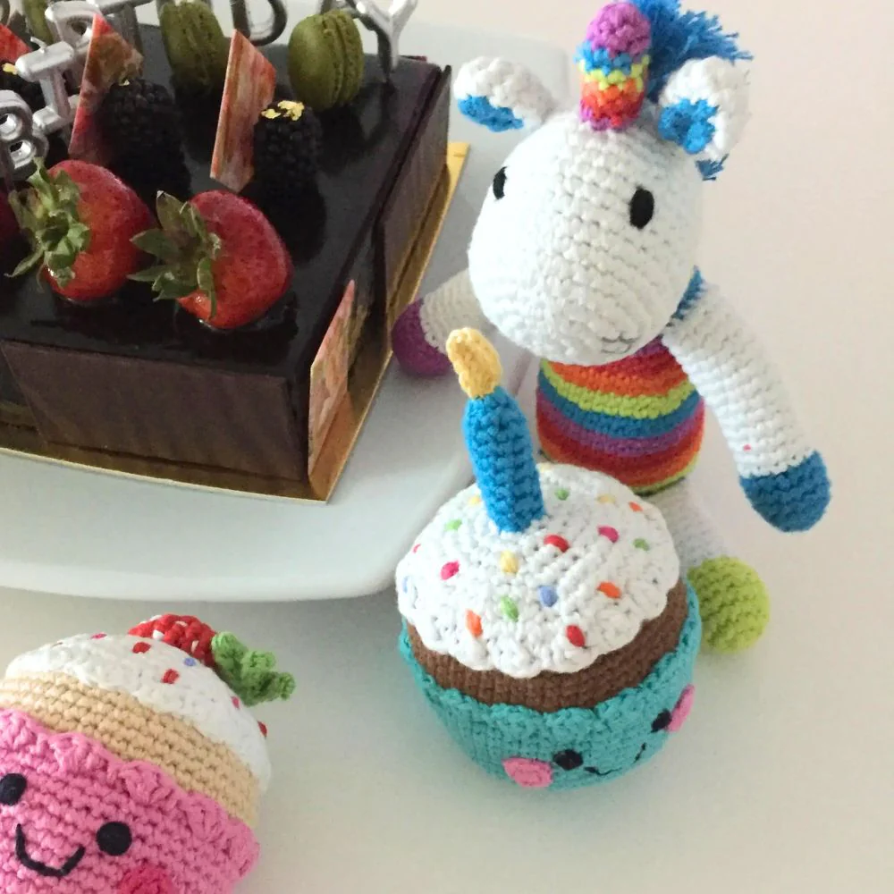 Pebble Rainbow Mini Unicorn Rattle - Image 3