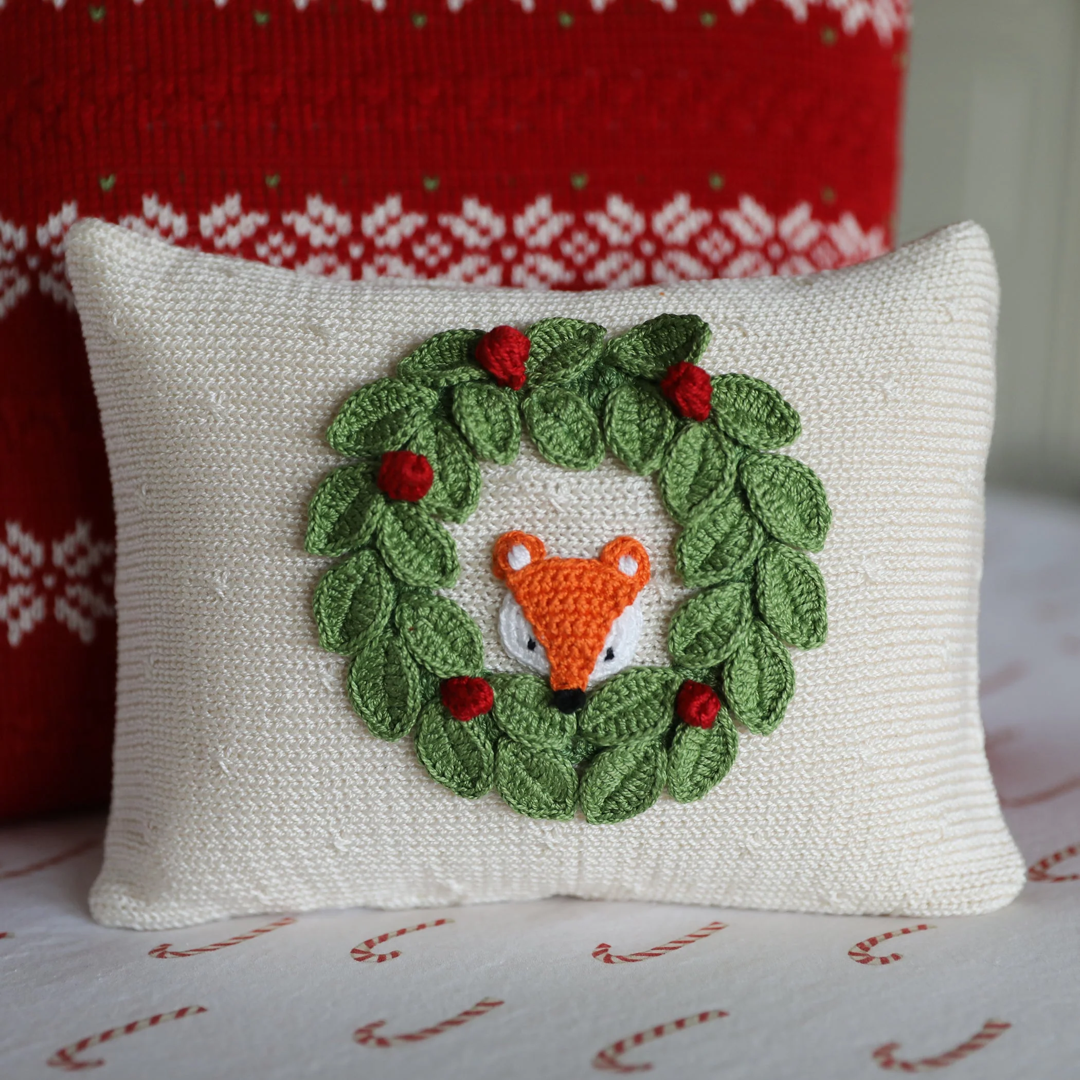 Peekaboo Fox Mini Pillow - Image 2