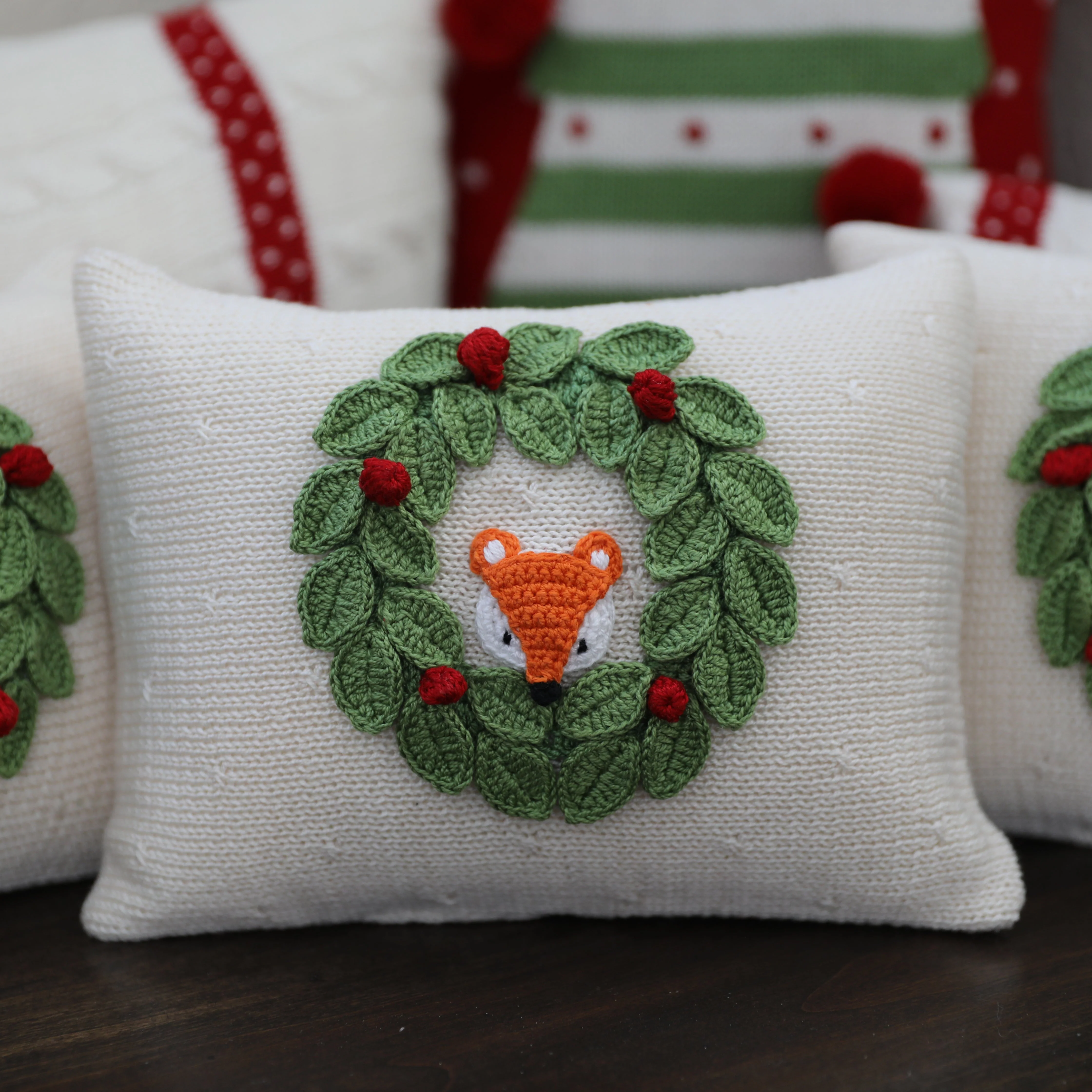 Peekaboo Fox Mini Pillow - Image 4