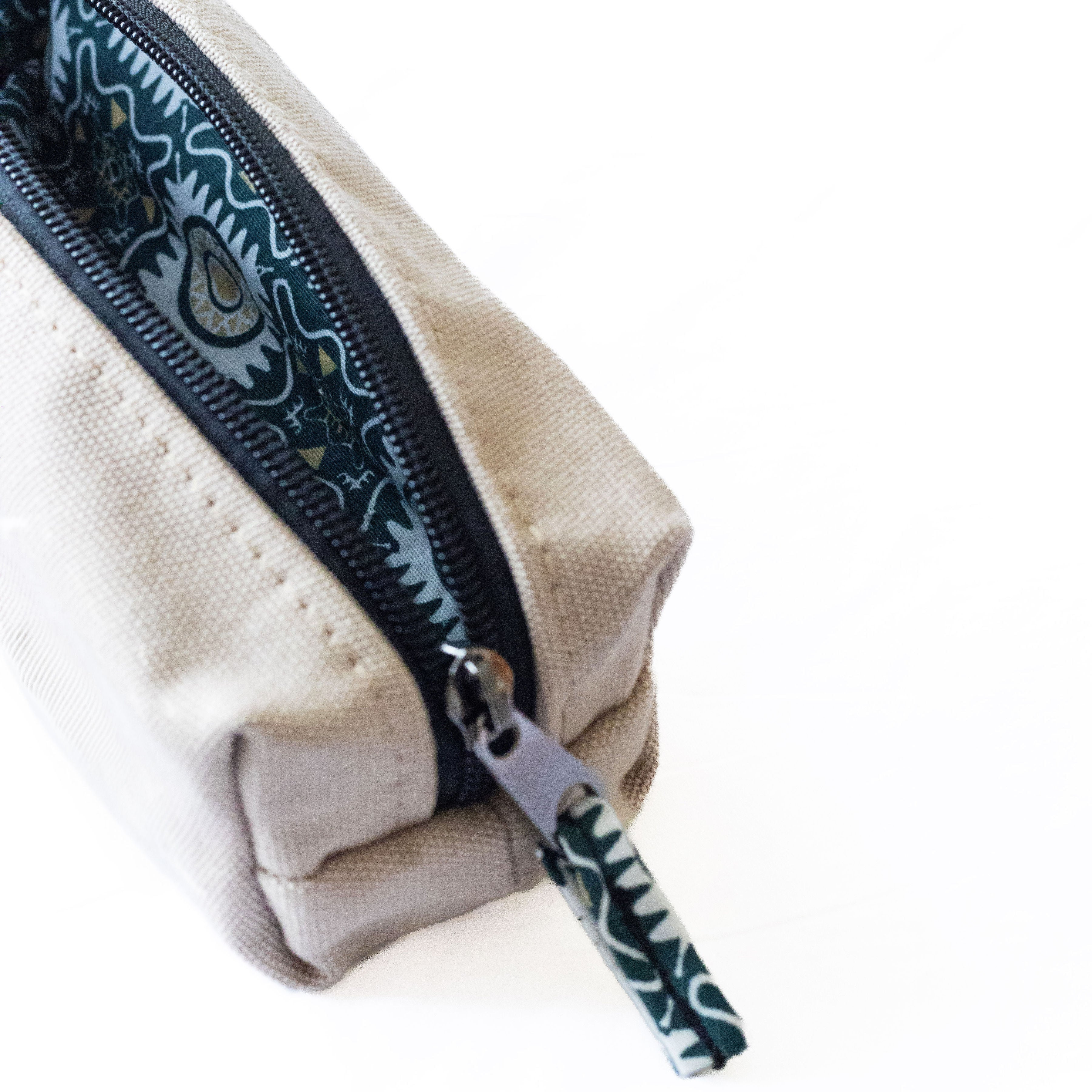 Pencil Pouch Zipper Bag – Fair Trade Cotton Canvas Pencil Case - Image 22
