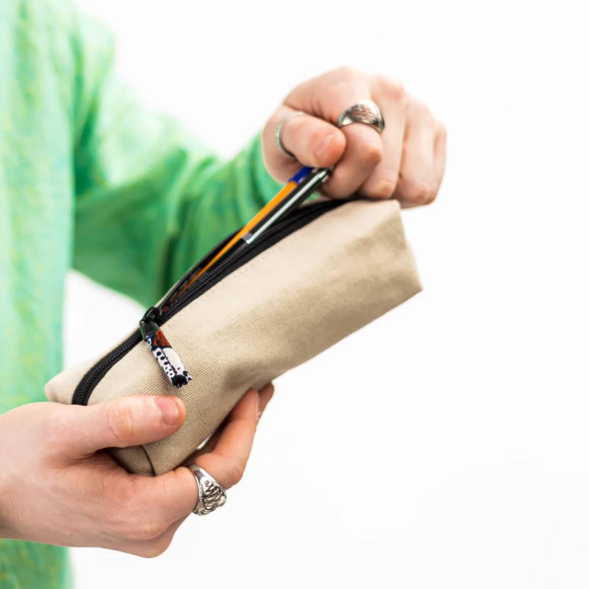 Pencil Pouch Zipper Bag – Fair Trade Cotton Canvas Pencil Case - Image 23