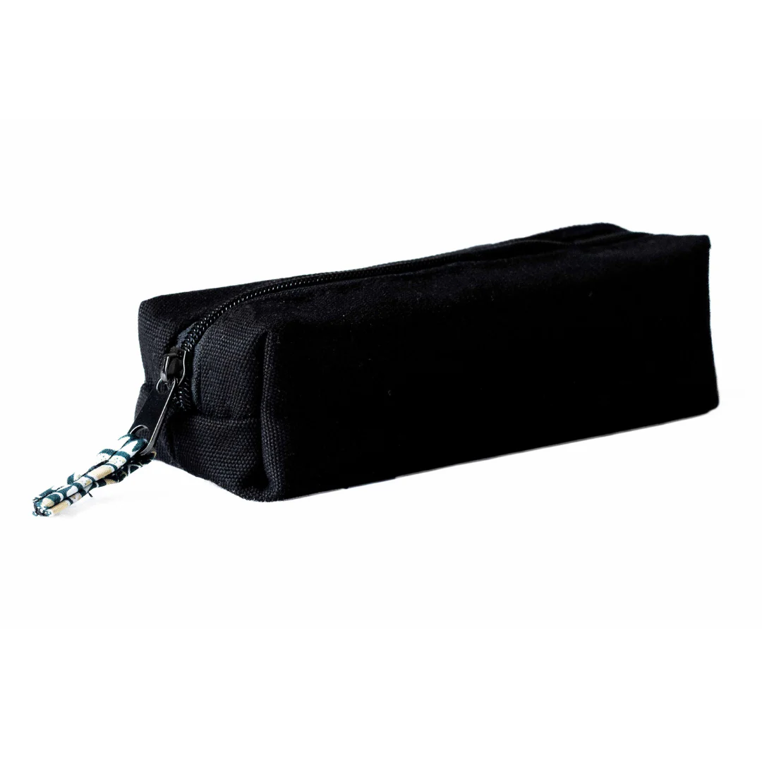 Pencil Pouch Zipper Bag – Fair Trade Cotton Canvas Pencil Case - Image 3