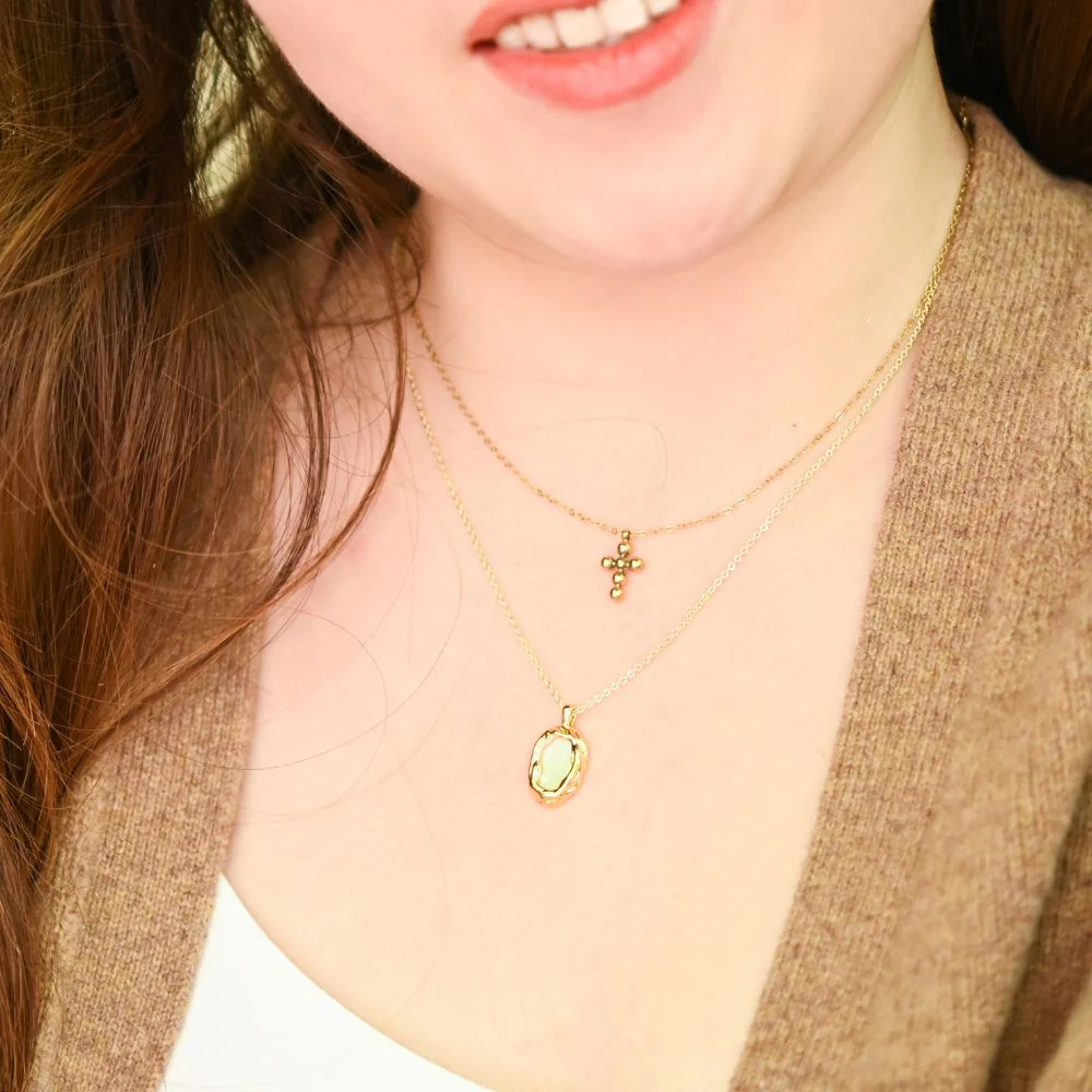 Perfect Harmony Gold Cross Necklace - Image 2