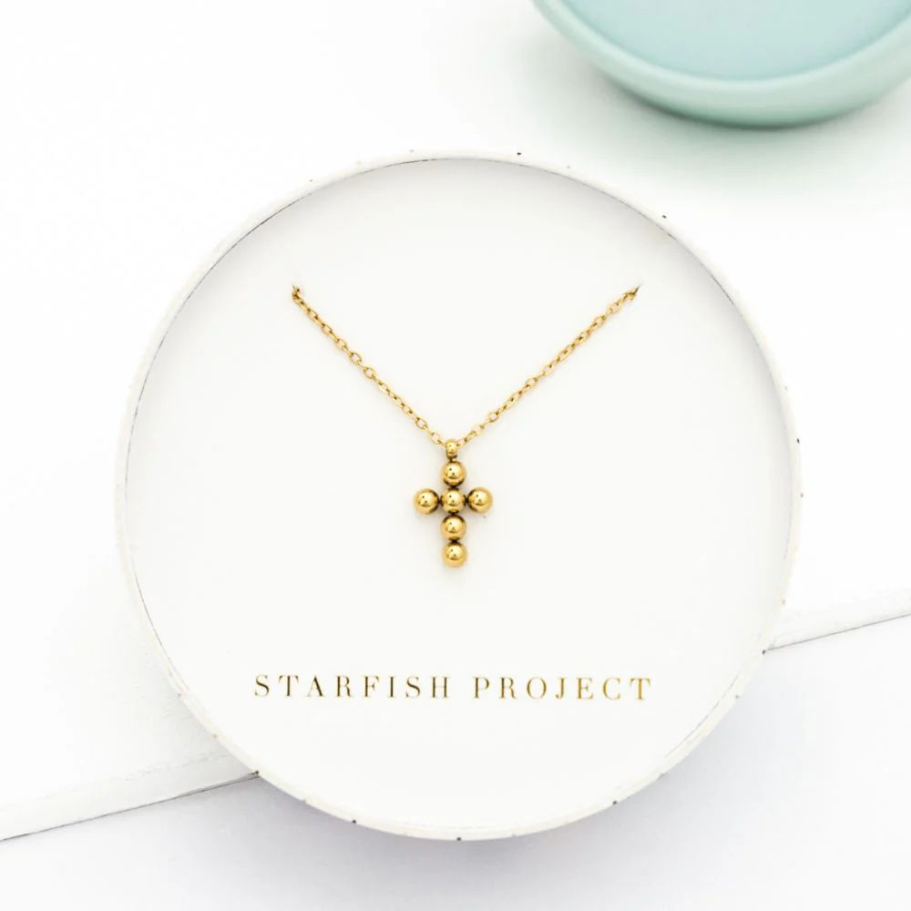 Perfect Harmony Gold Cross Necklace - Image 3
