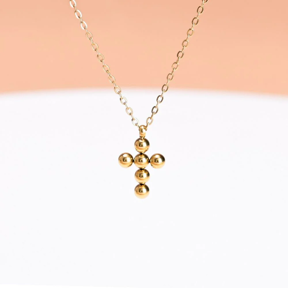 Perfect Harmony Gold Cross Necklace - Image 5