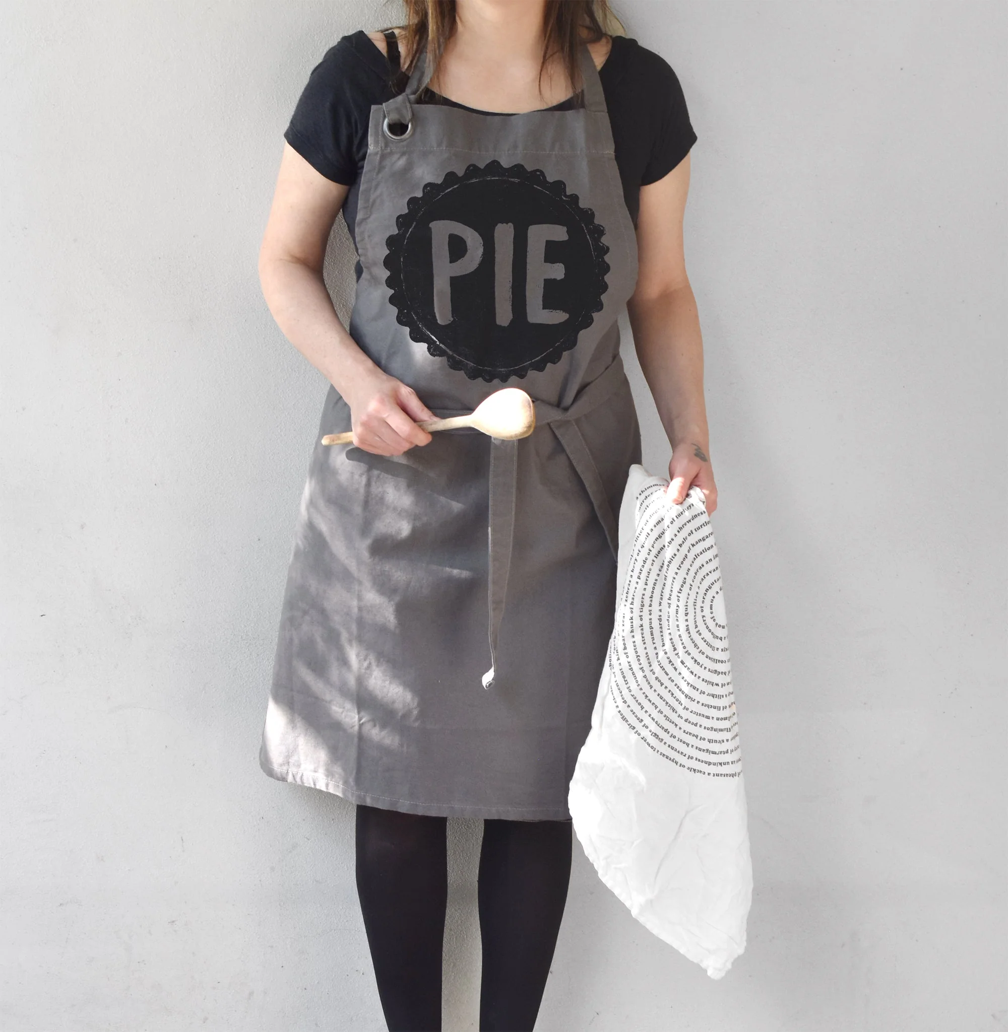 Pie Baker's Canvas Cooking Apron | Screen Printed Pie Apron - Image 11