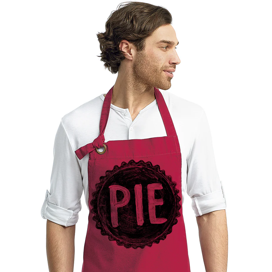 Pie Baker's Canvas Cooking Apron | Screen Printed Pie Apron - Image 5