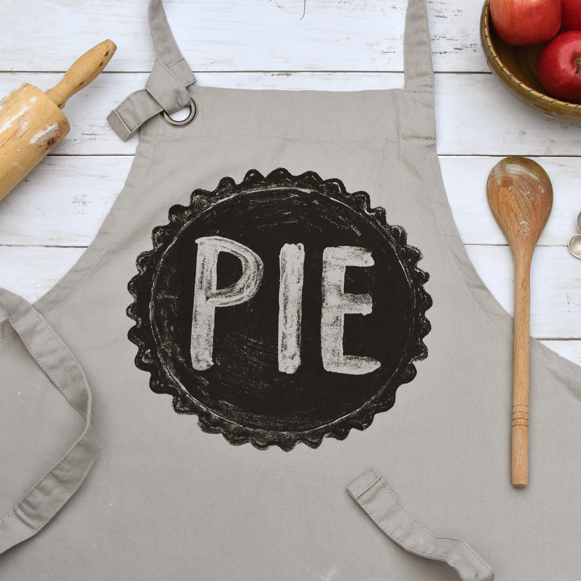 Pie Baker's Canvas Cooking Apron | Screen Printed Pie Apron - Image 9