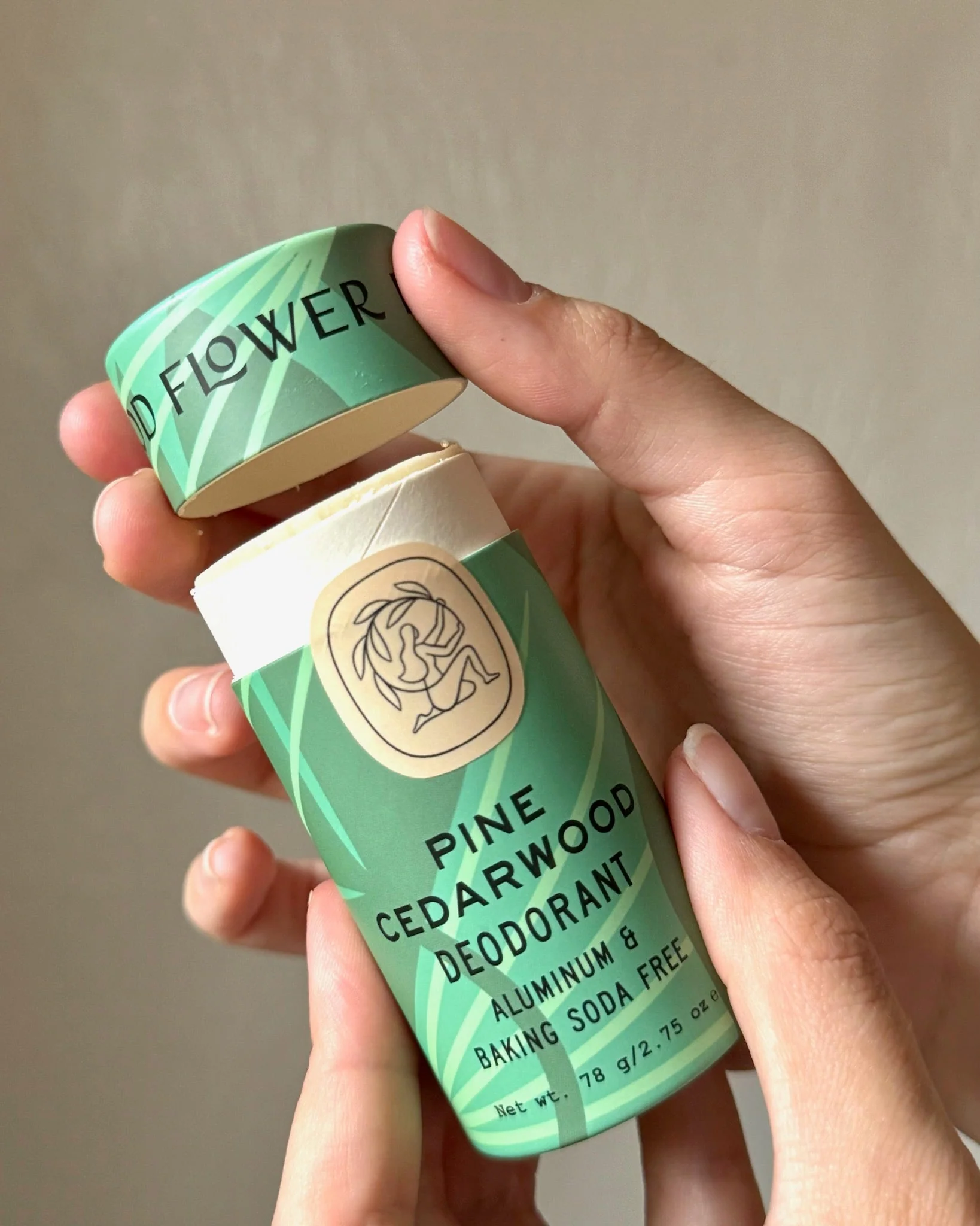Pine Cedarwood Deodorant Plastic-Free Tube - Image 5