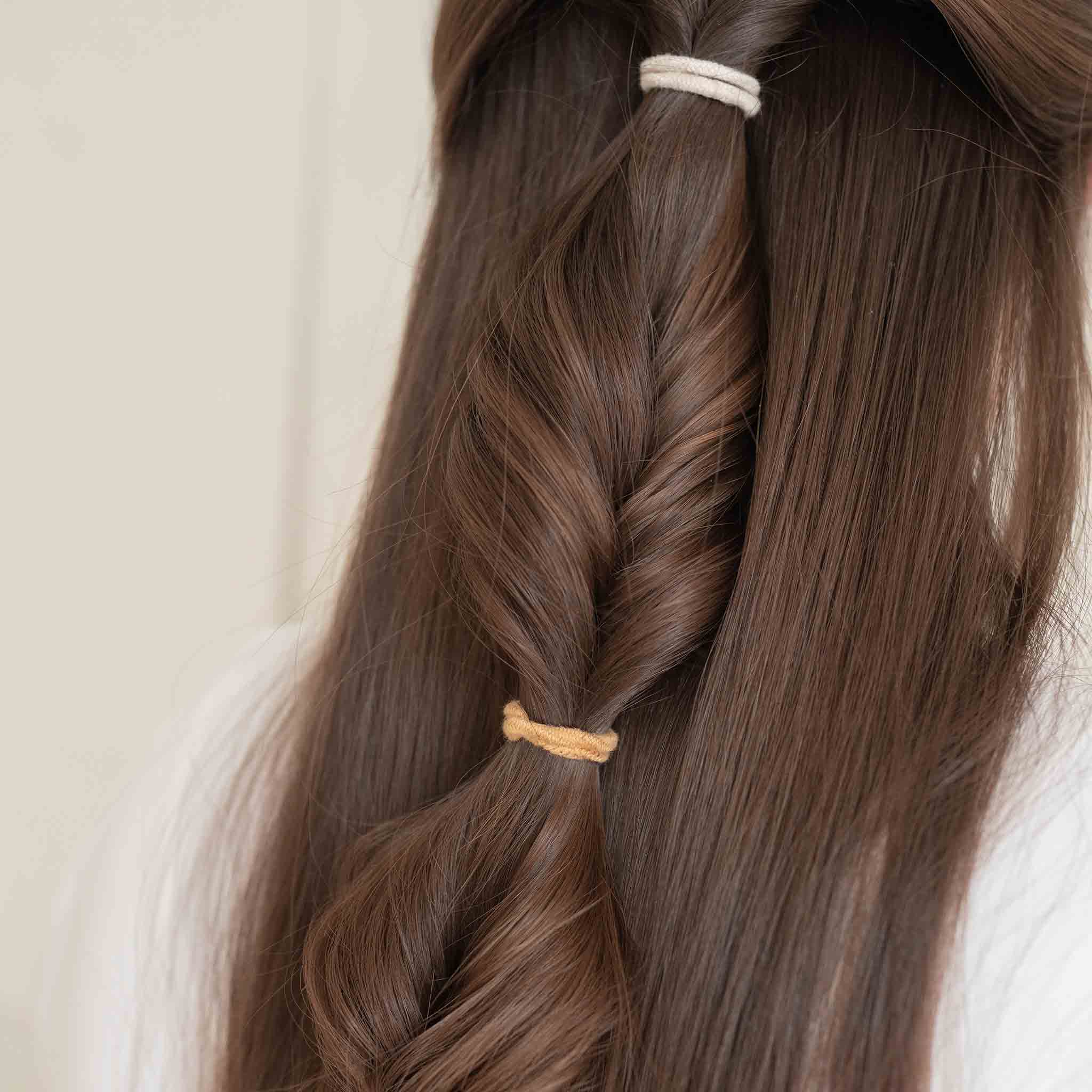 Plastic-free Round Hair Ties - Mini 12-pack - Earth Tints - Image 10