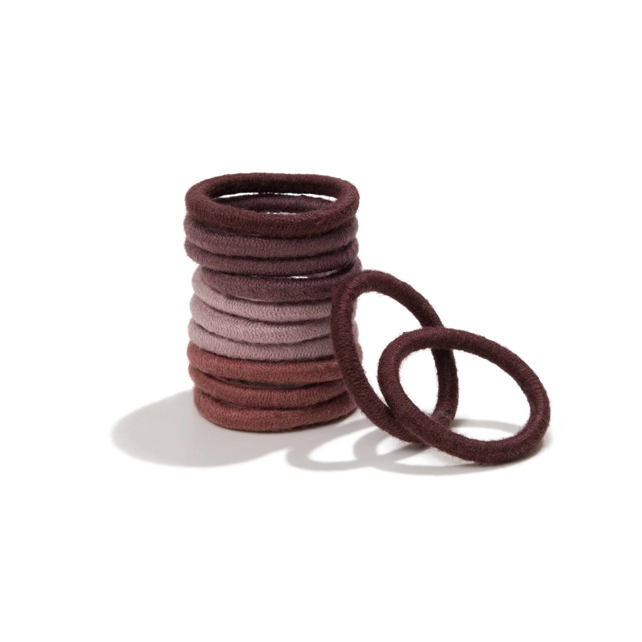 Plastic-free Round Hair Ties - Mini 12-pack - Earth Tints - Image 13