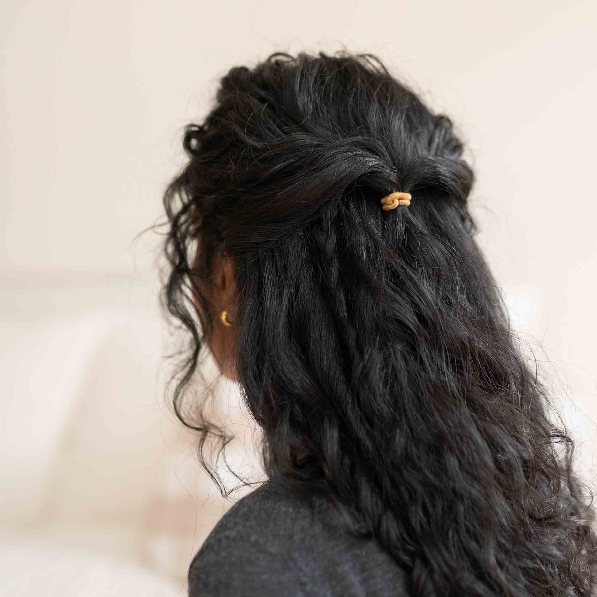 Plastic-free Round Hair Ties - Mini 12-pack - Earth Tints - Image 3