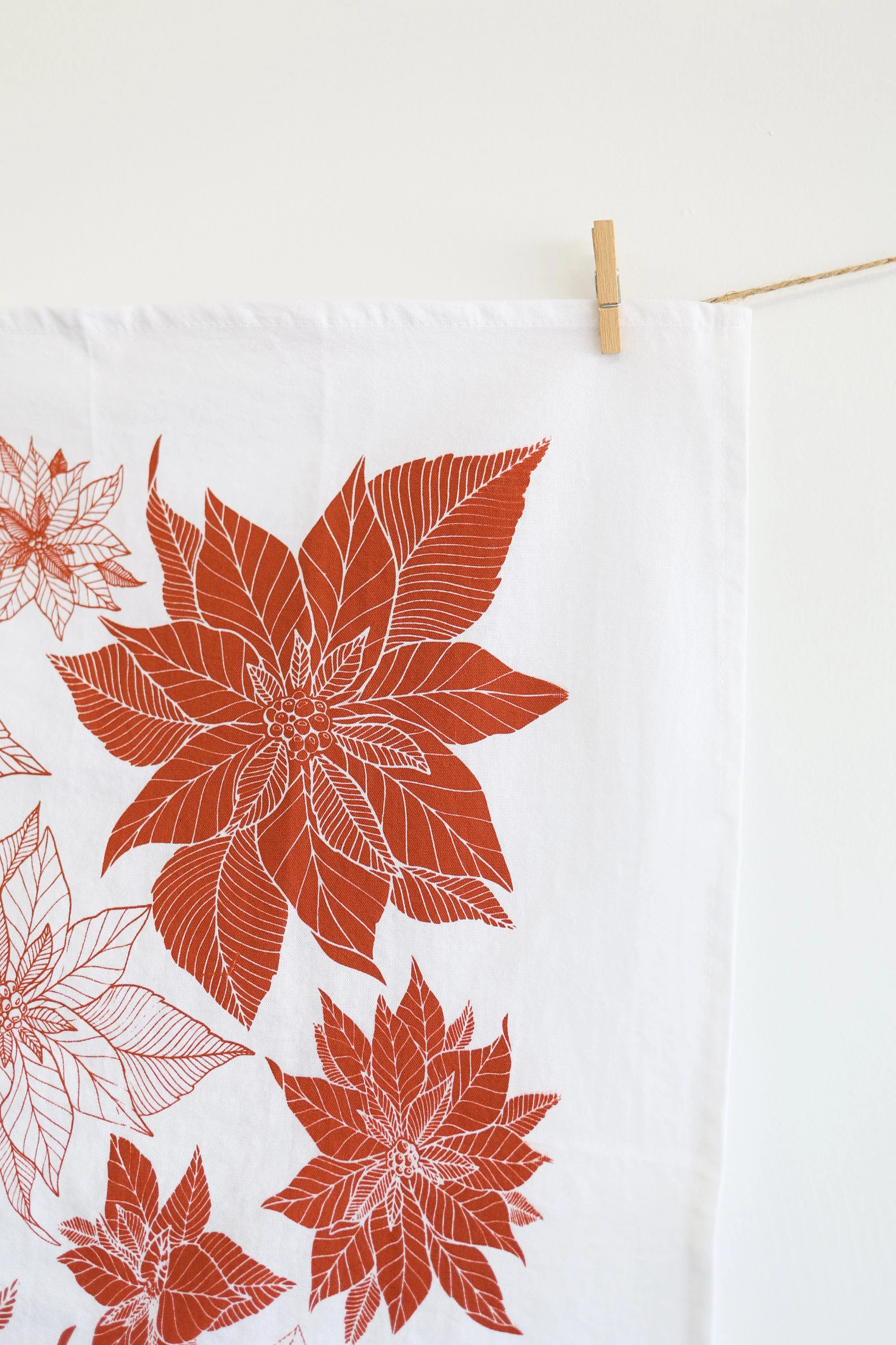 Poinsettia Tea Towel - Image 4