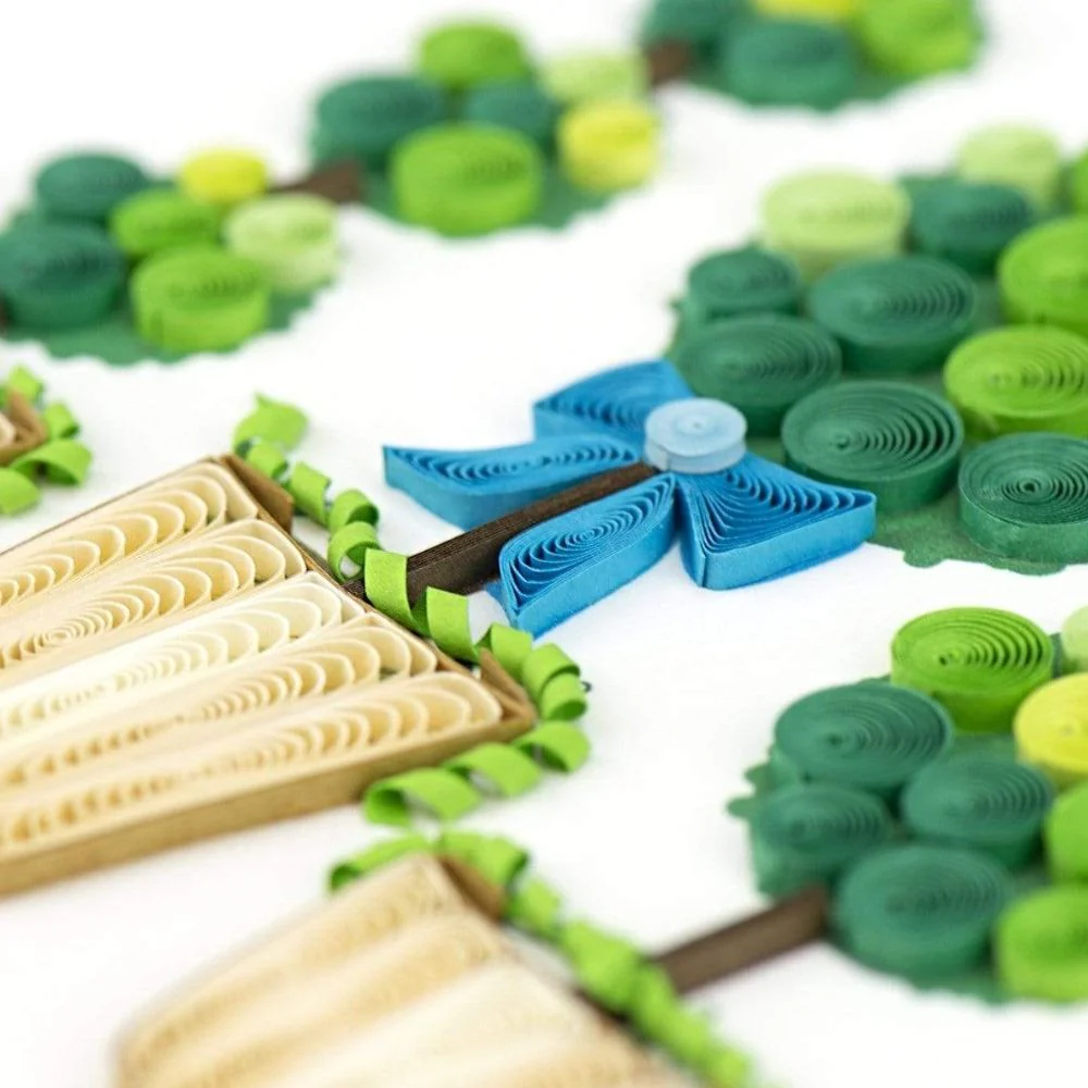 Potted Topiary Plants Quilled Greeting Card - Image 2
