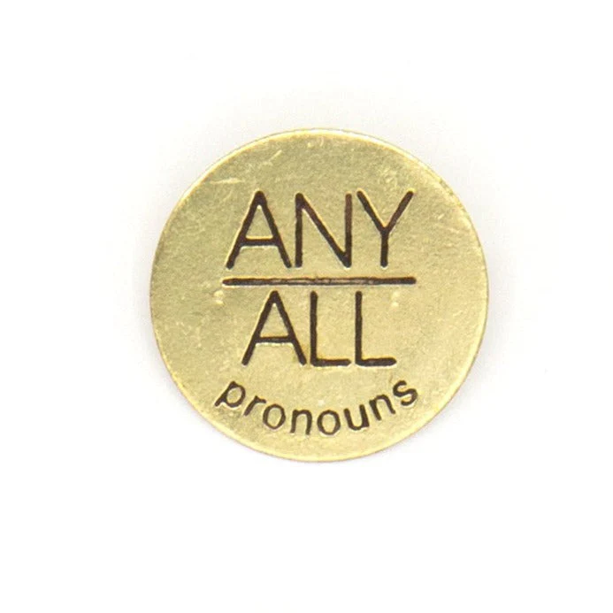 Pronoun Pins - Brass - Image 12