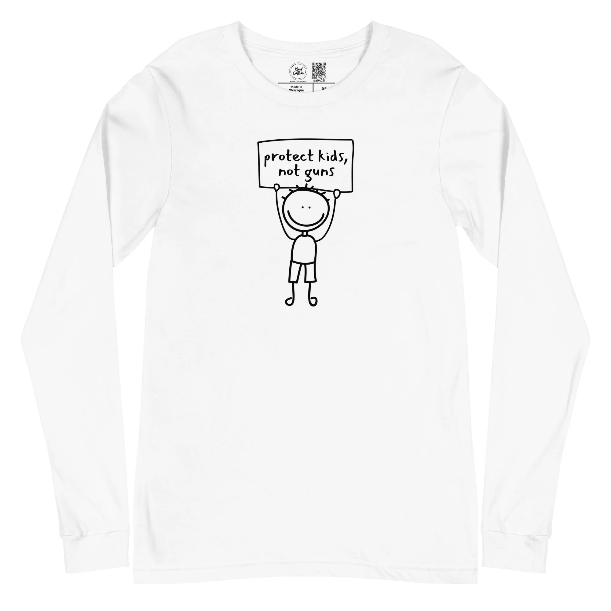 Protect Kids Not Guns Classic Long Sleeve - Image 2