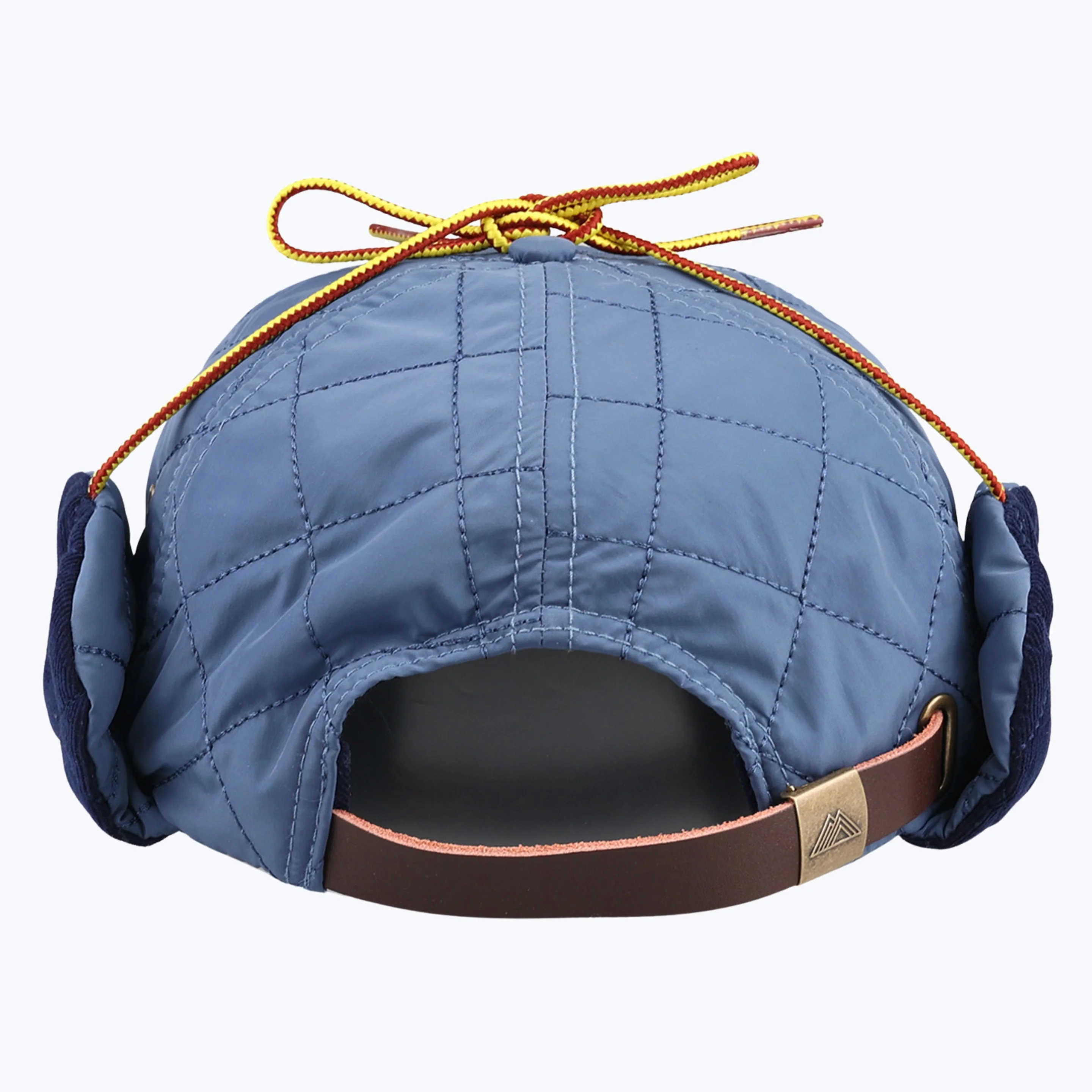 Protect Our Parks Bear 7 Panel Quilted Trapper Outdoor Cap - Navy/Orange - Image 5