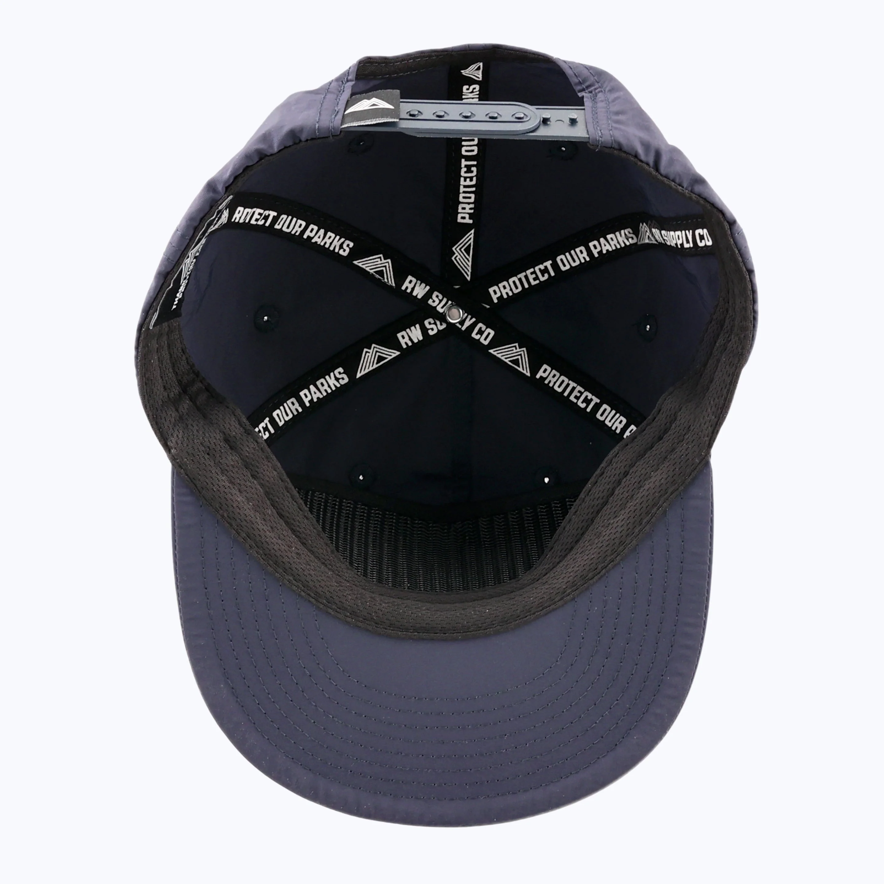 Protect Our Parks Bear Patch Nylon Snapback Cap - Navy - Image 4