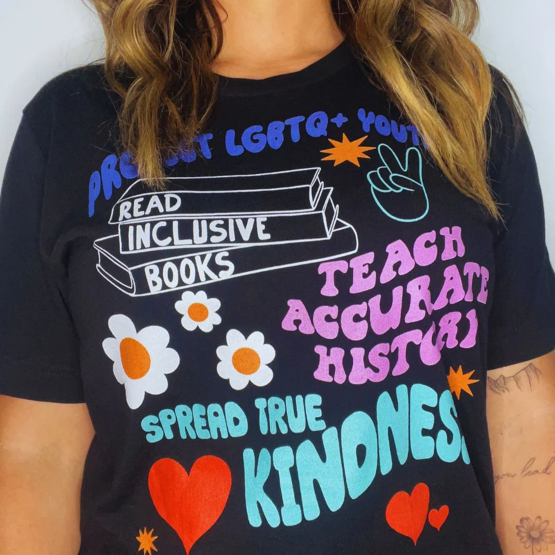 Protect, Read, Teach, Spread Classic Tee - Image 2