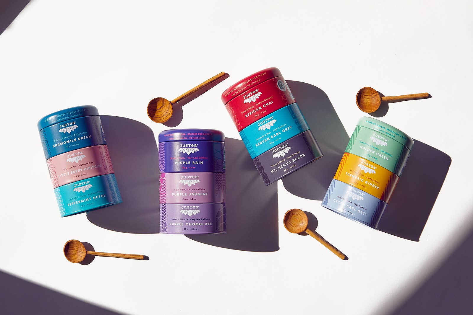 Purple Tea Trio Tin & Spoon - Organic, Fair-Trade Tea Gift - Image 10