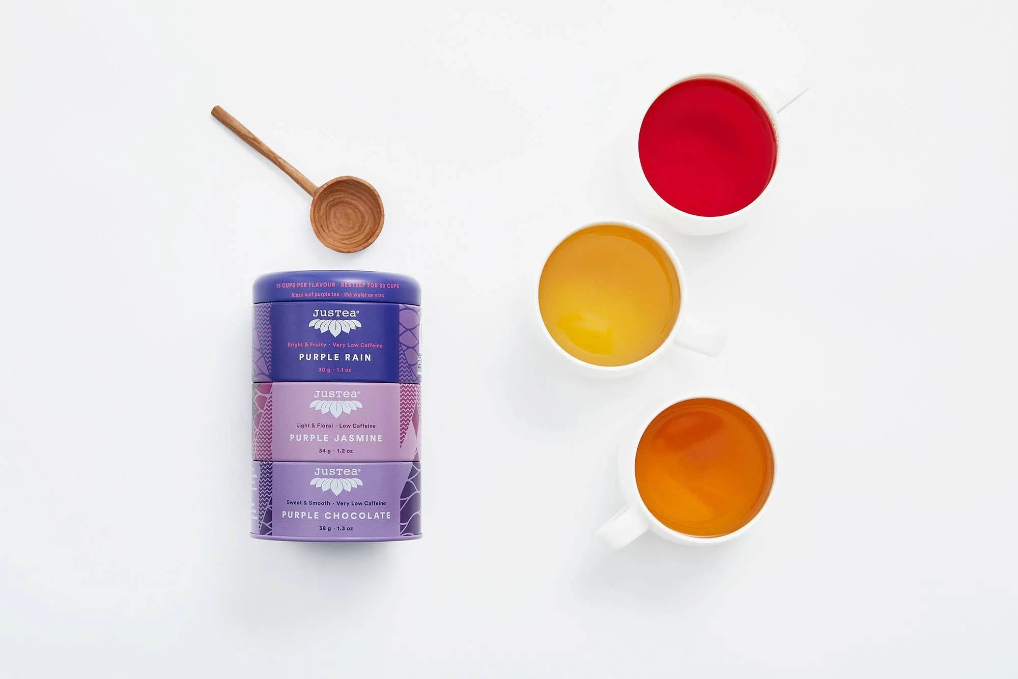 Purple Tea Trio Tin & Spoon - Organic, Fair-Trade Tea Gift - Image 5