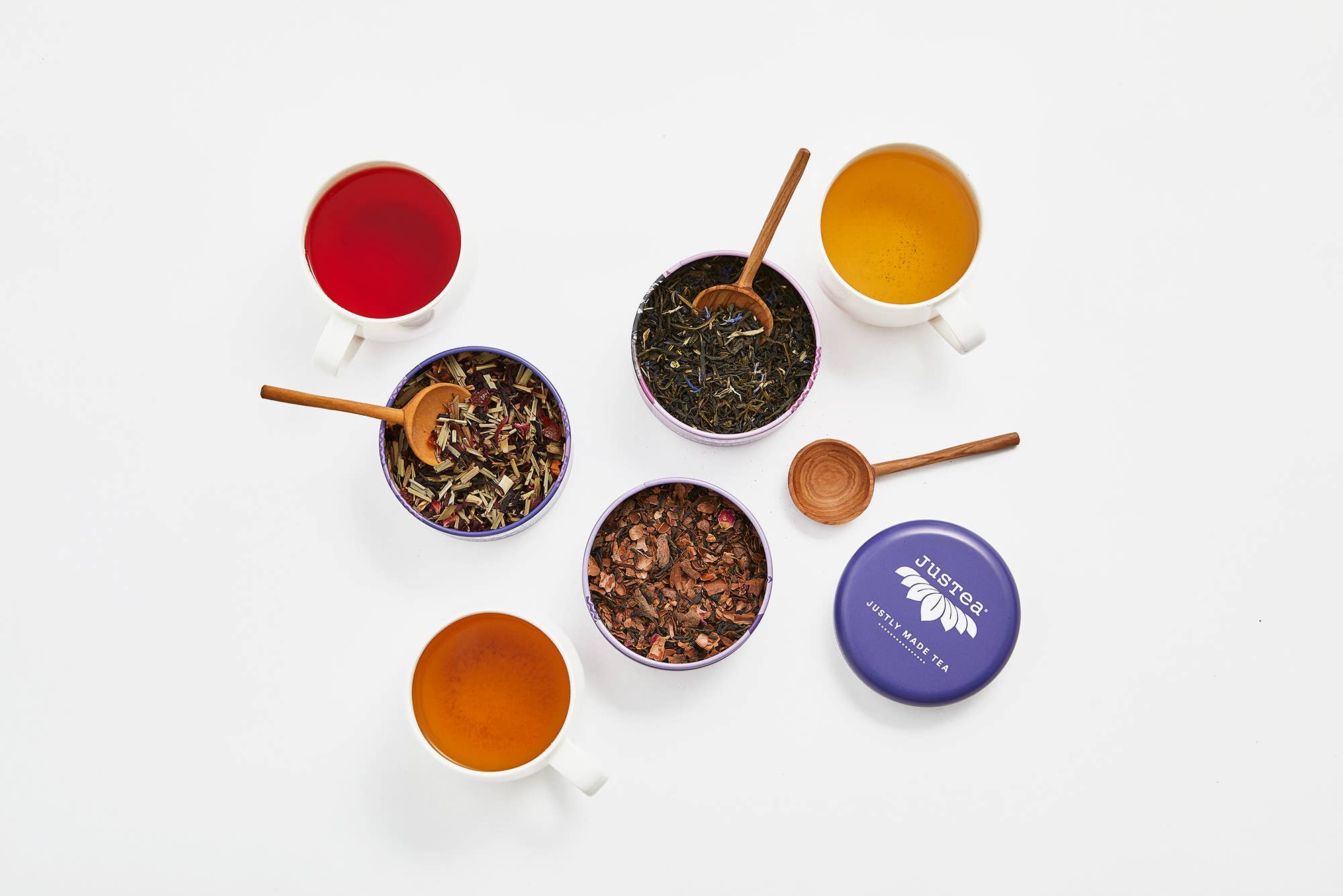 Purple Tea Trio Tin & Spoon - Organic, Fair-Trade Tea Gift - Image 6