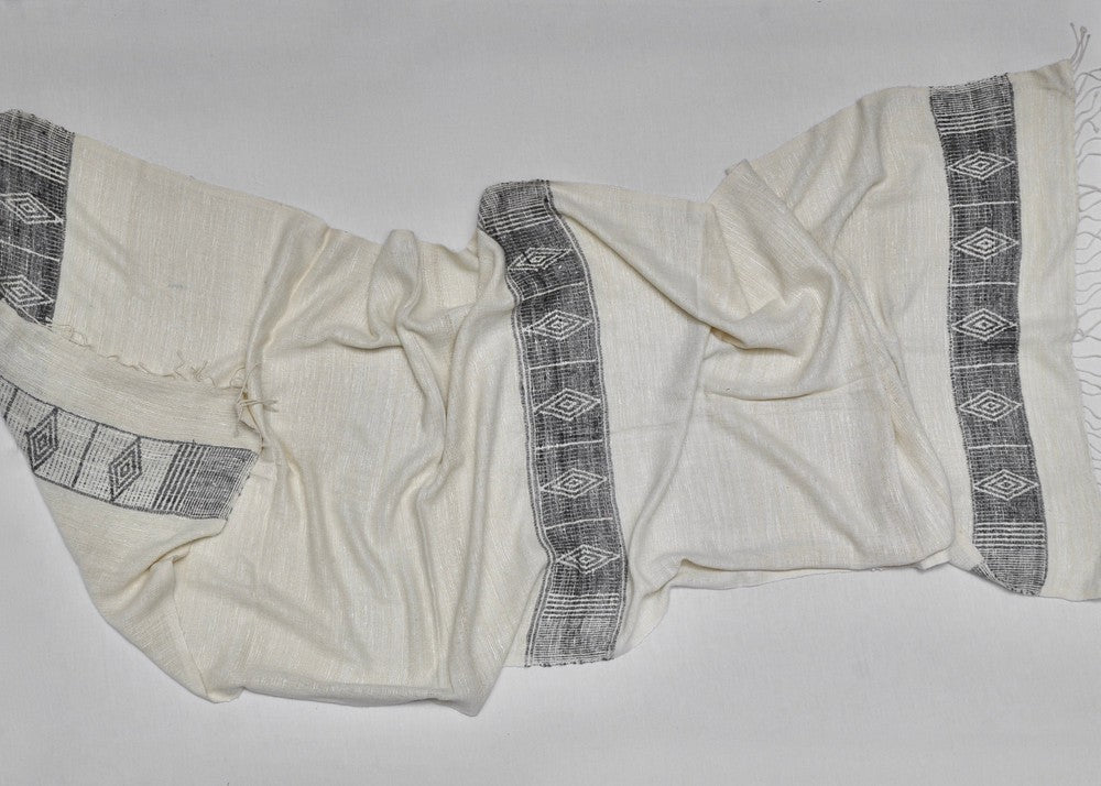Queen Menon Handwoven Ethiopian Silk Shawl - Image 10