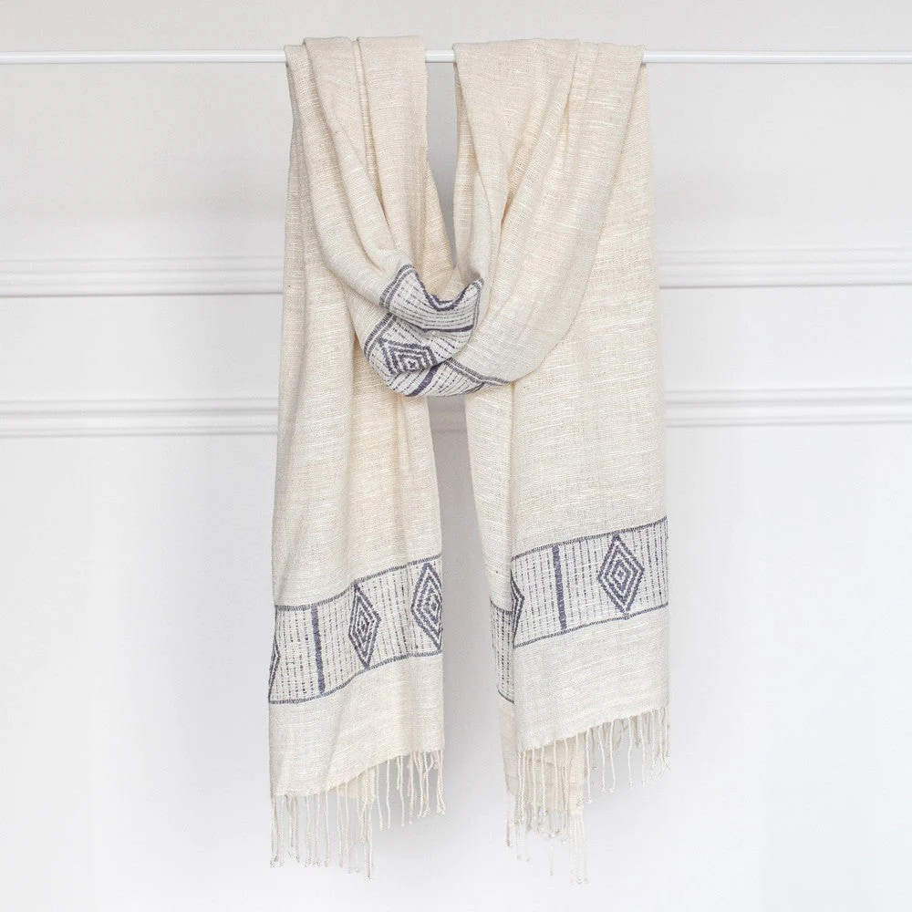 Queen Menon Handwoven Ethiopian Silk Shawl - Image 7