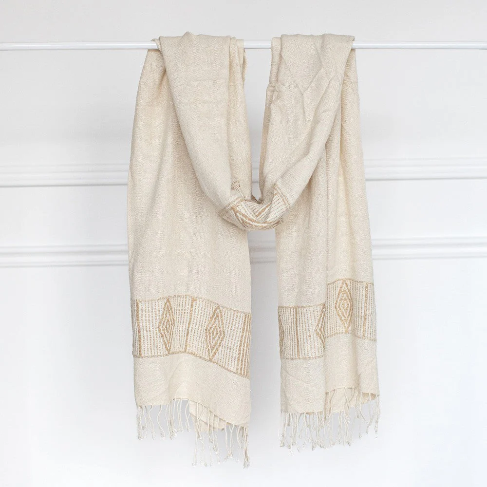 Queen Menon Handwoven Ethiopian Silk Shawl - Image 8