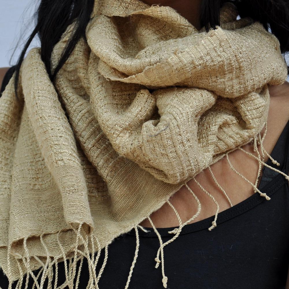 Queen Saba Handwoven Ethiopian Silk Scarf - Image 5