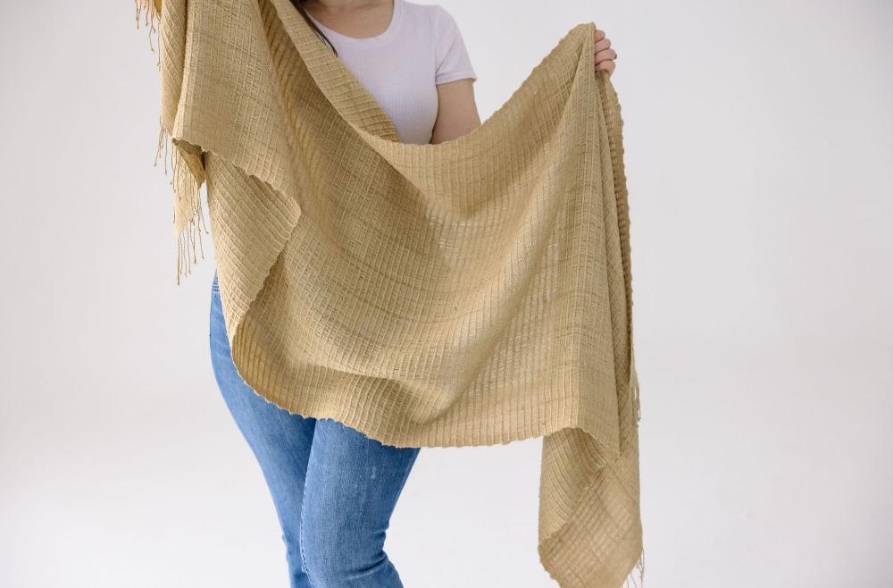 Queen Saba Handwoven Ethiopian Silk Shawl - Image 4