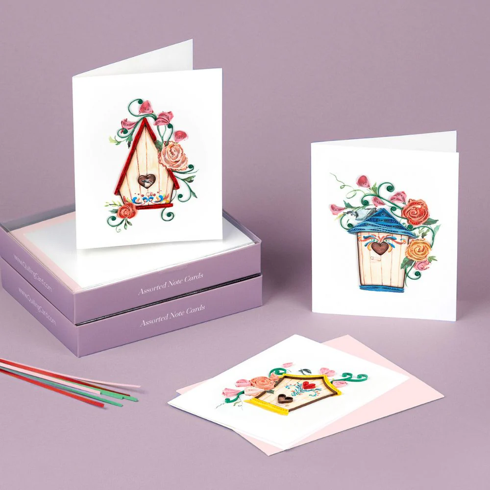 Quilled Birdhouses Note Card Box Set - Image 2