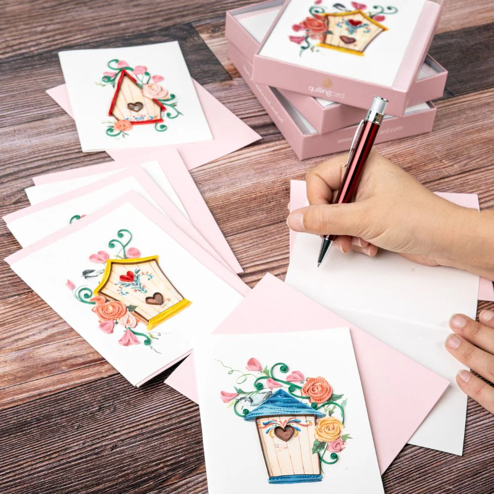 Quilled Birdhouses Note Card Box Set - Image 8