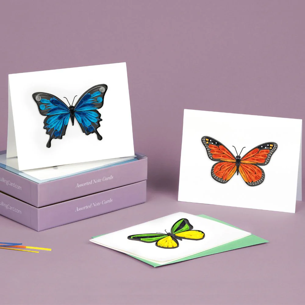 Quilled Butterflies Note Card Box Set - Image 2