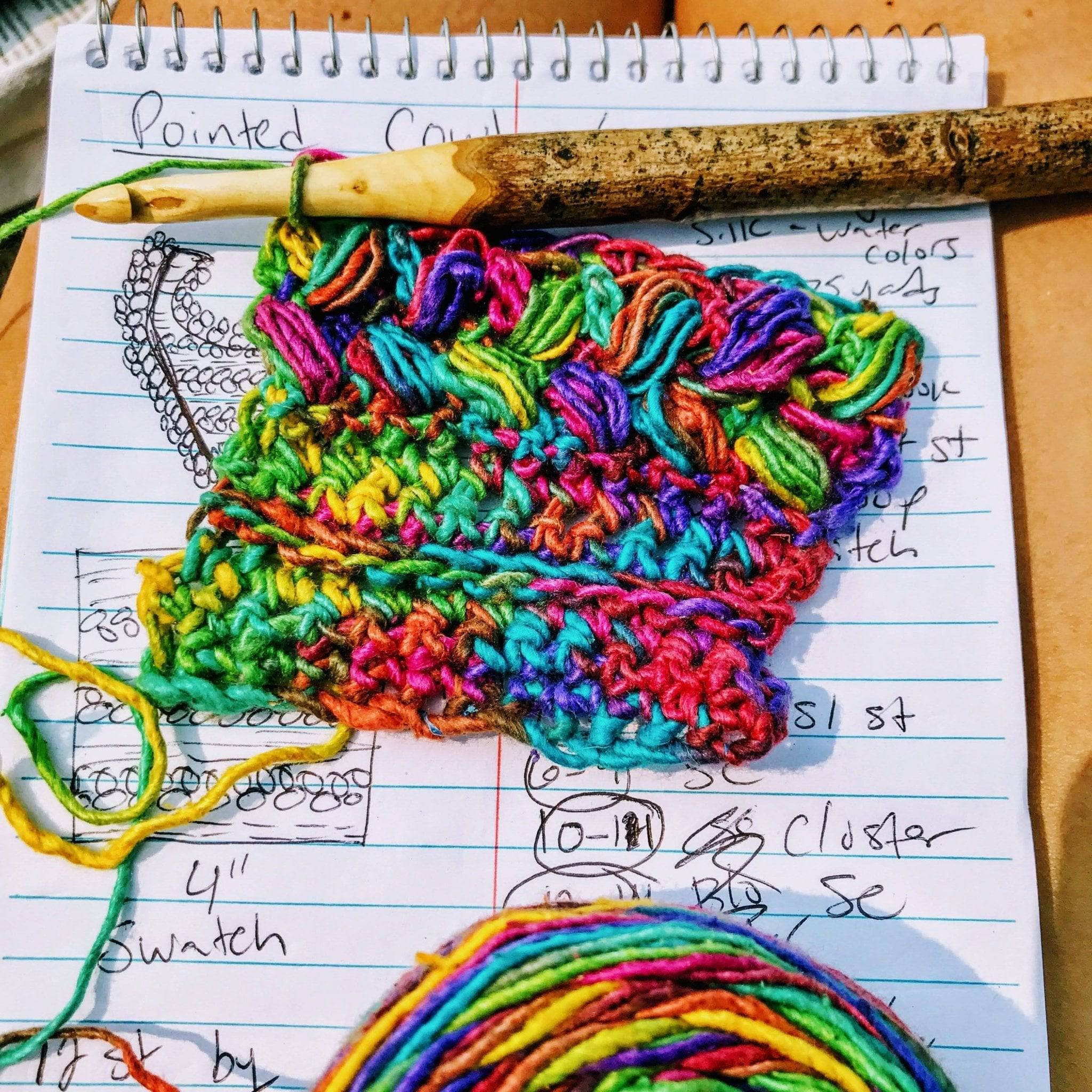 Rainbow Meadows Cowl Crochet Kit - Image 3
