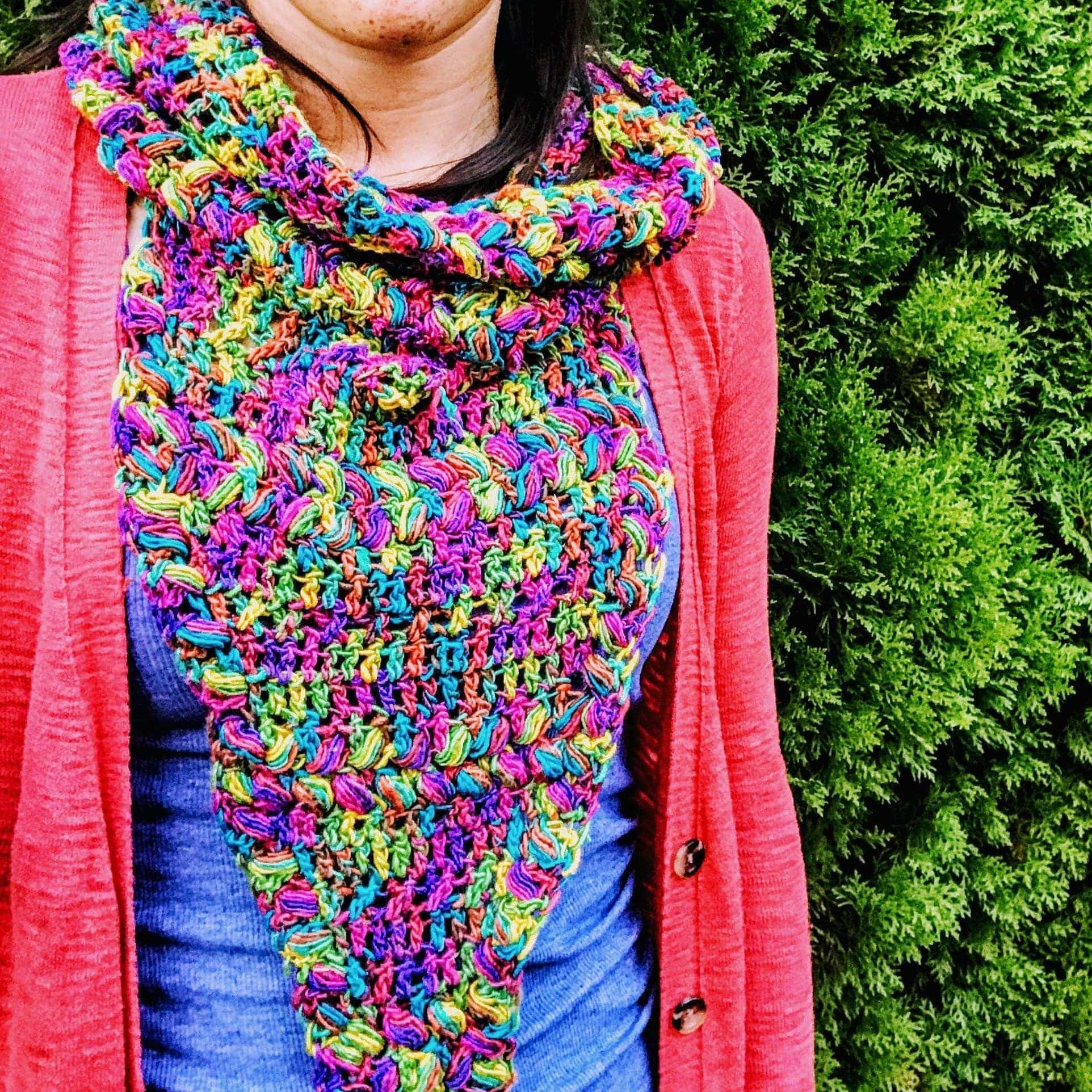 Rainbow Meadows Cowl Crochet Kit - Image 5