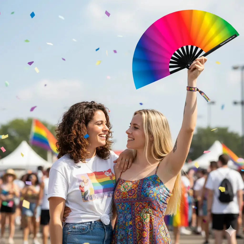 Rainbow Rave Fan (UV) - Image 2