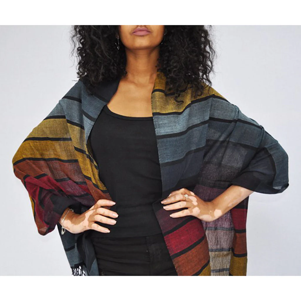 Rainbow Wrap Scarf - Image 4