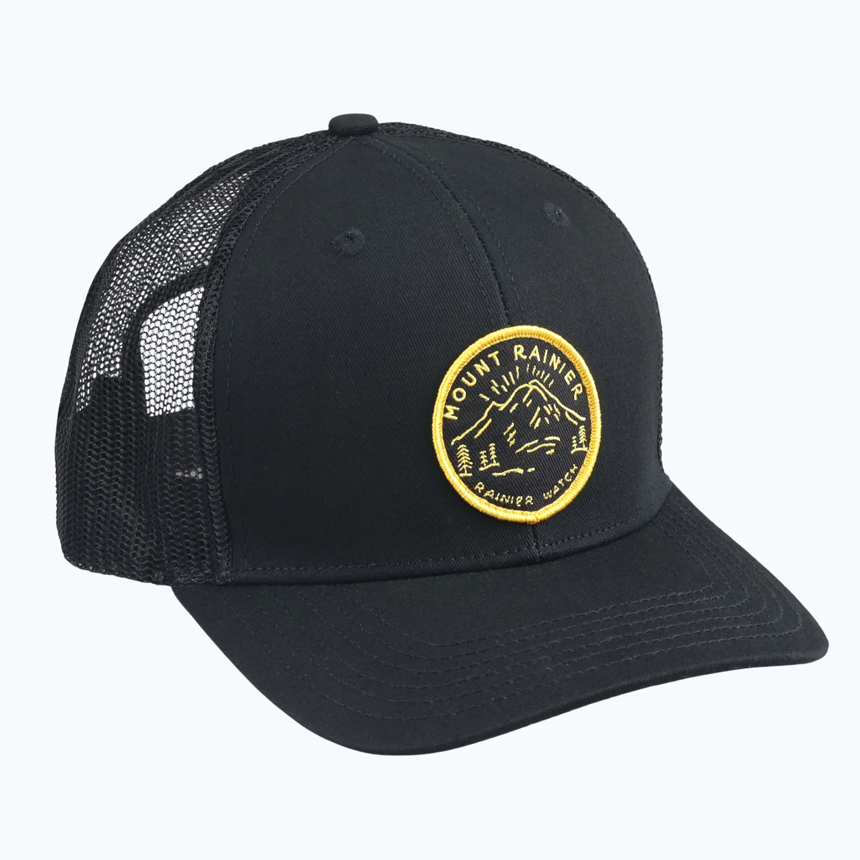 Ranger Patch Trucker Snapback Cap - Black - Image 2