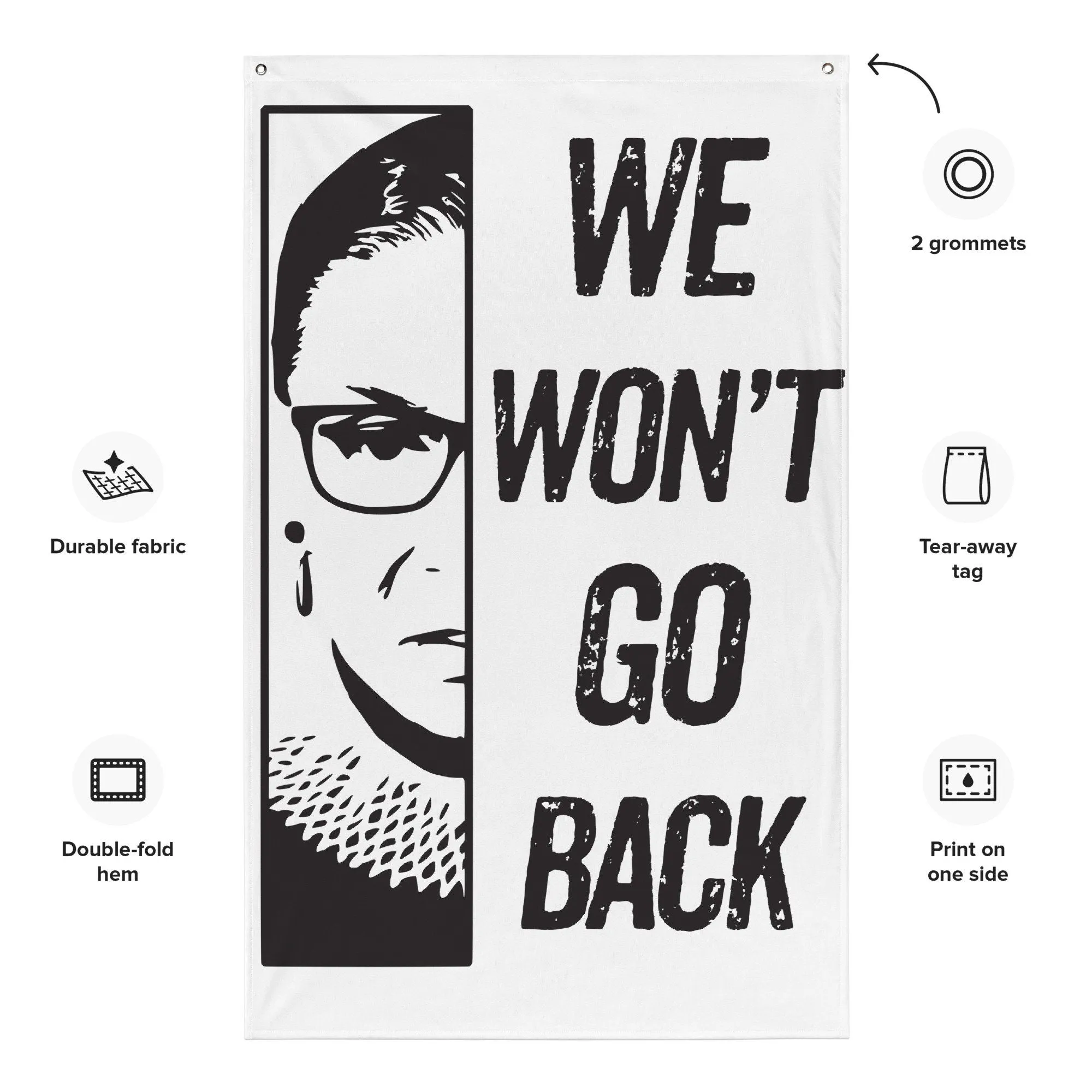 RBG We Won't Back Down Flag - Image 3
