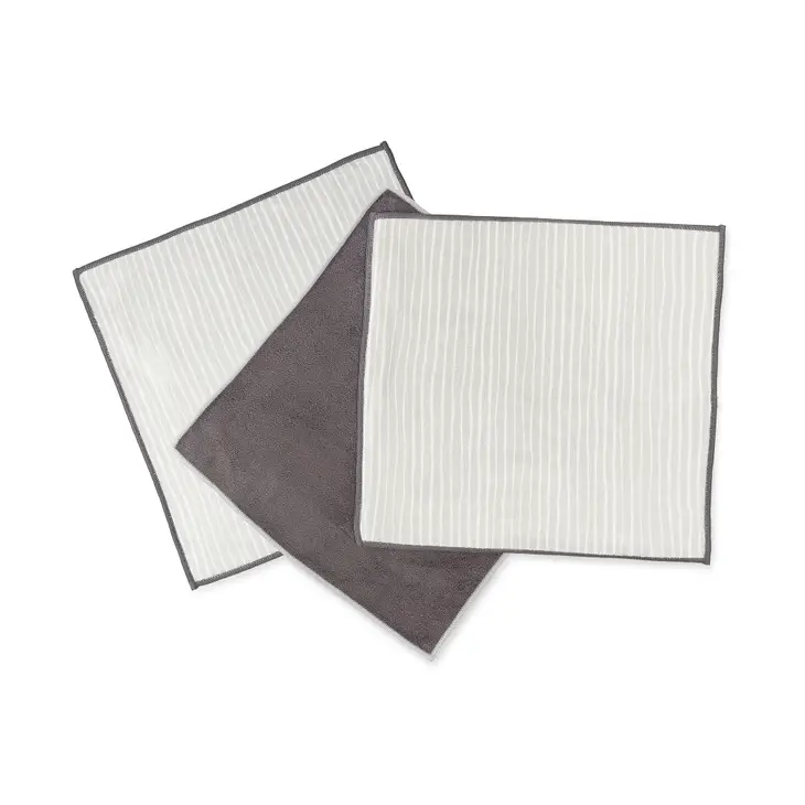 Recycled All-Purpose Microfiber Cloths (set of 3) - Image 3