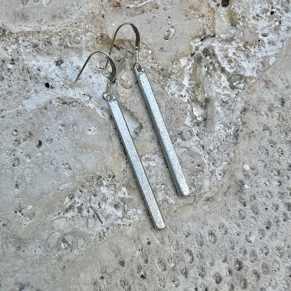 Recycled Bomb Drop Earrings - Image 2
