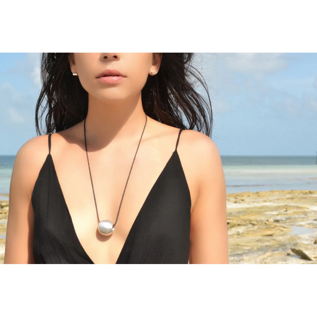 Recycled Bombshell Ball Necklace - Image 2