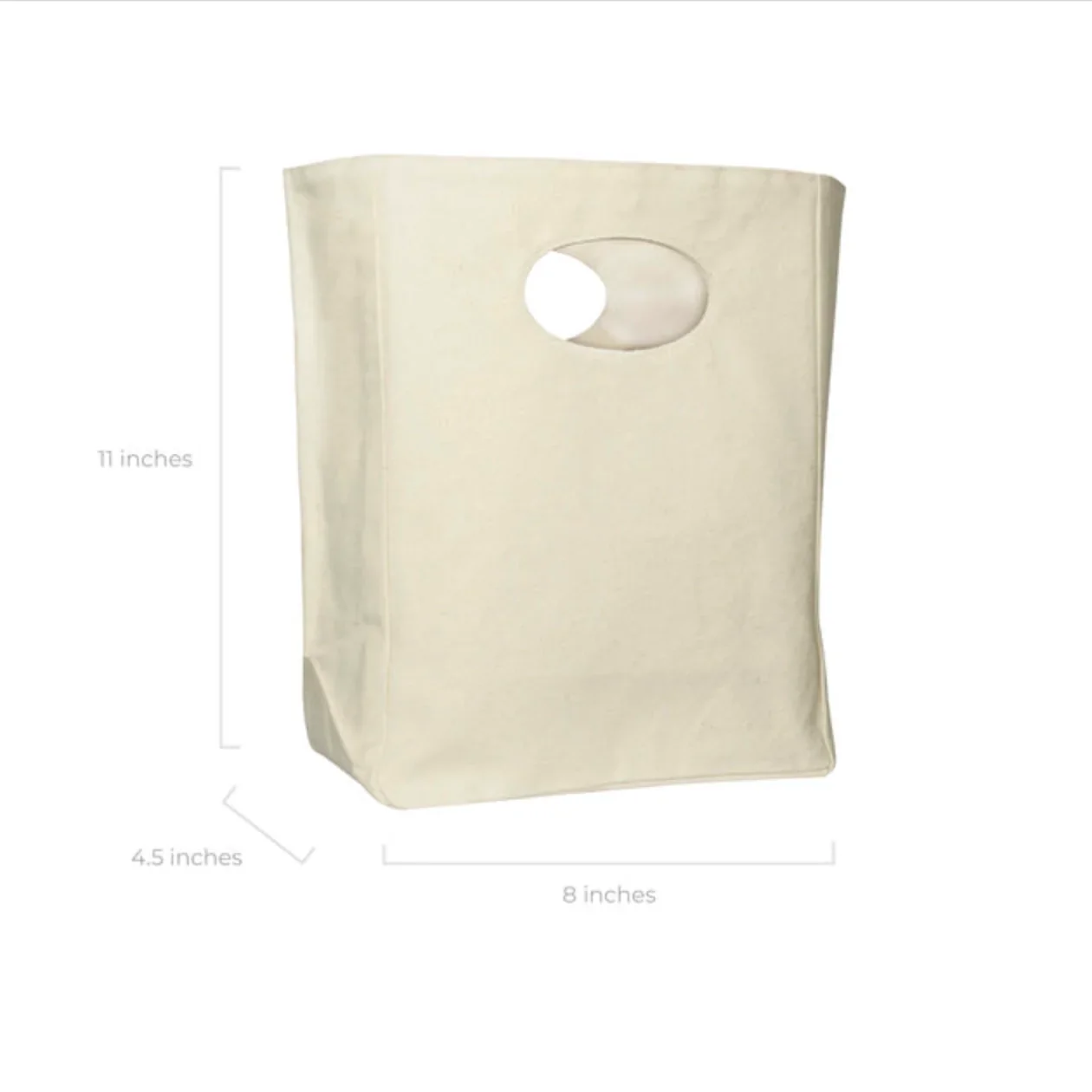 Recycled Canvas Lunch Bag – Washable & Reusable - Image 3