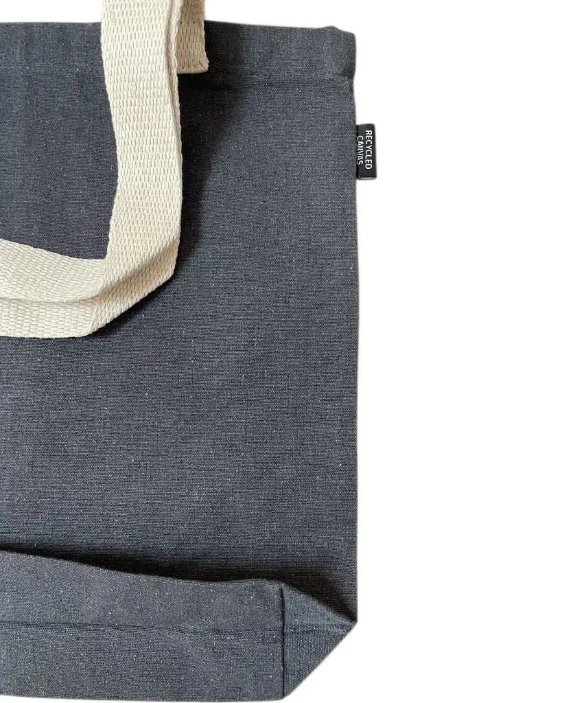 Recycled Heavy Canvas Tote Bag with Full Gusset | Durable Eco-Friendly Carryall - Image 4