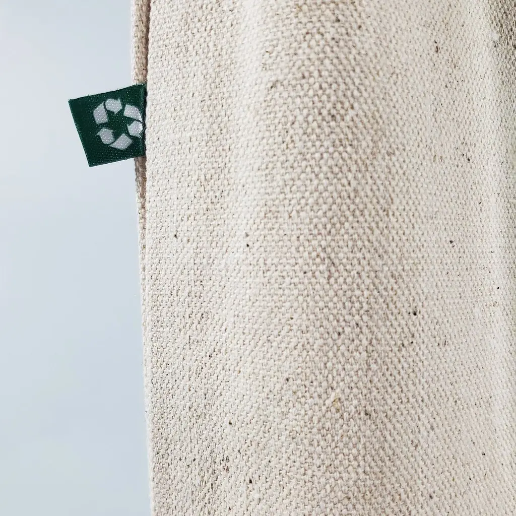 Recycled Canvas Tote Bag – Natural | Reusable Eco-Friendly Shopping & Everyday Tote - Image 3
