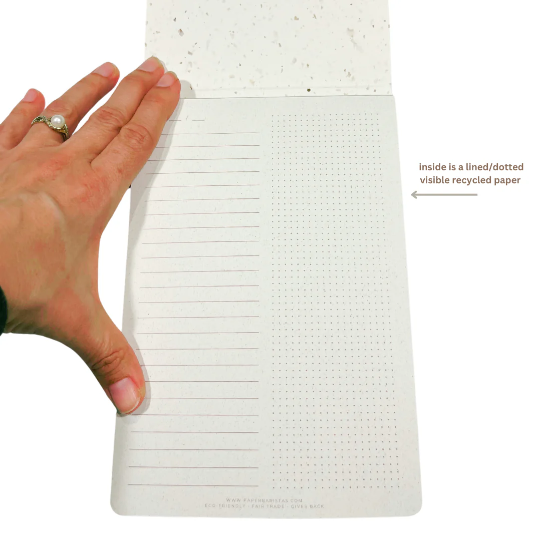 Recycled Coffee Grounds Journal Notepad - Image 8