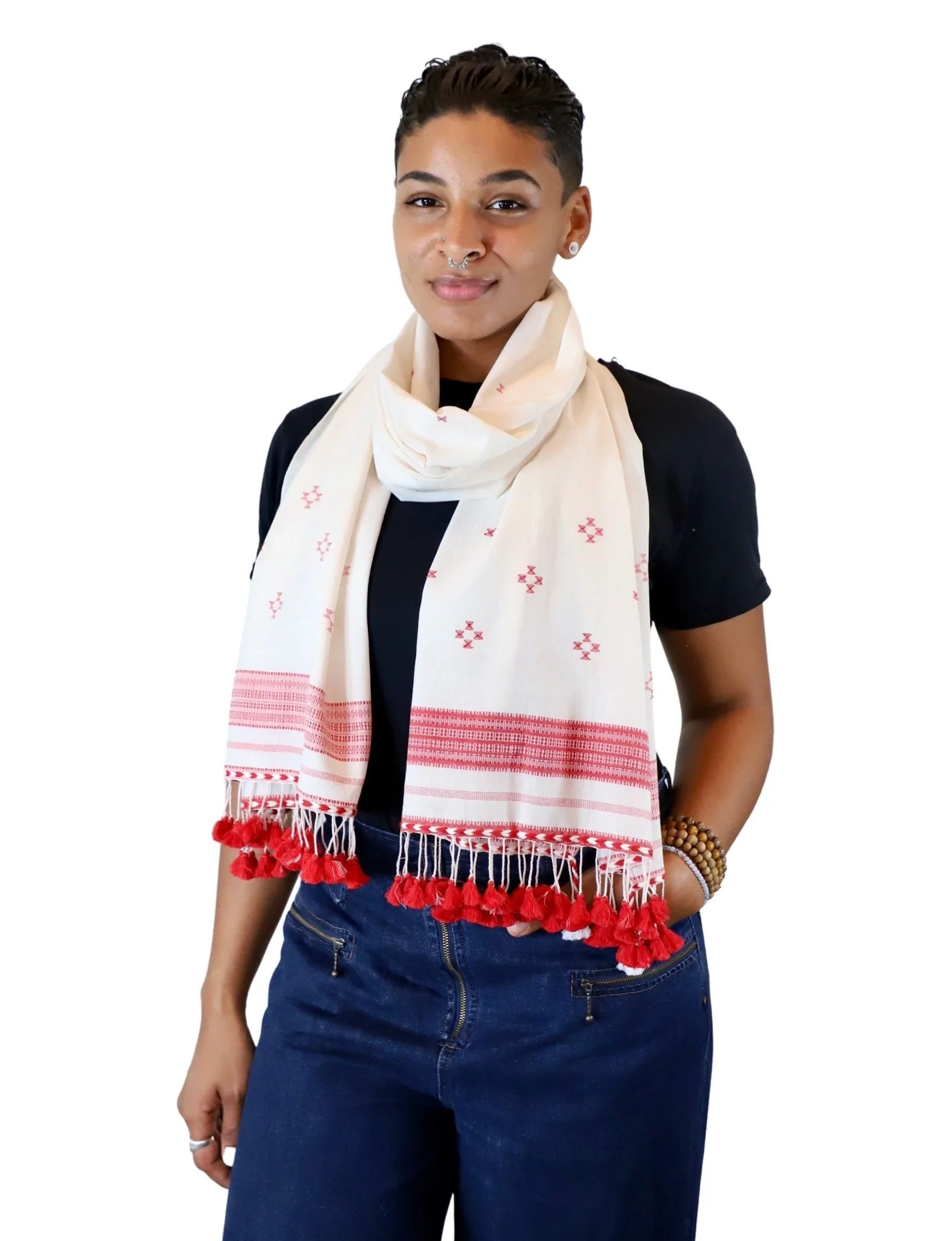 Red Kutch Scarf - Image 5